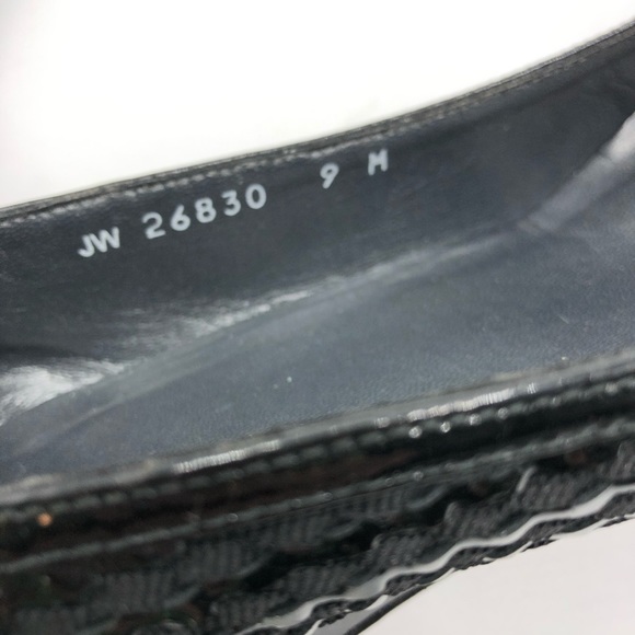 Stuart Weitzman Textured Wedge Pump Patent Leather - Picture 8 of 8